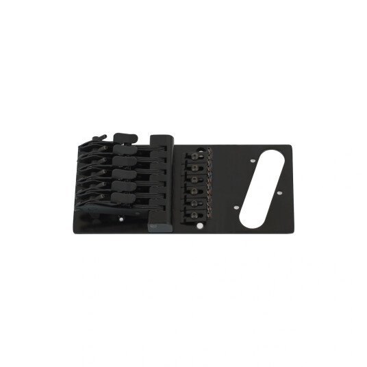Hipshot Trilogy Multiple Tuning Bridge For St- Style 4-Hole Mount - Svart