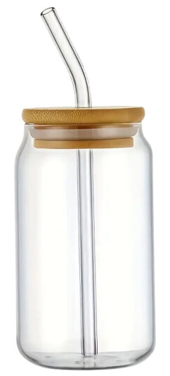 Modern Iskaffeglass med lokk Klar Modern Iskaffeglass med lokk Klar