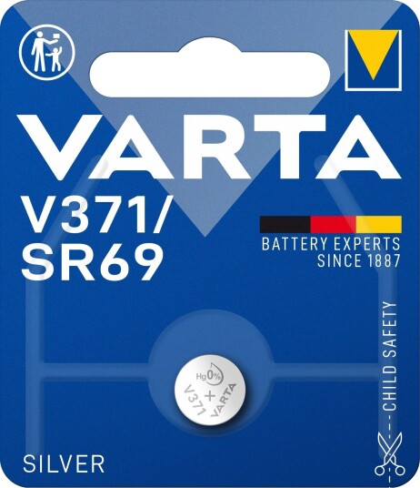 Varta V 371 Sølvoksid Knappcellebatteri 1.55V 44mAh - 1-pakning