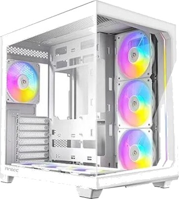 Antec C5 Mid Tower Kabinett Hvit med Herdet Glass Sidepanel og USB