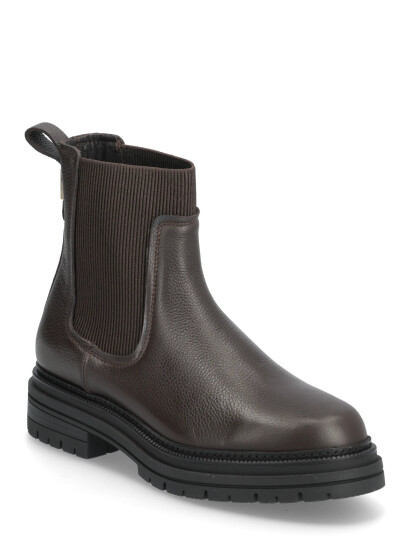 Tommy Hilfiger Th Plaque Pebble Chelsea Warm - Brown - 39