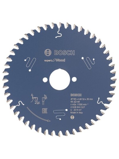 Bosch Sirkelsagblad Expert for Wood 165 x 30 x 2,6 mm, 48 Bosch Sirkelsagblad Expert for Wood 165 x 30 x 2,6 mm, 48