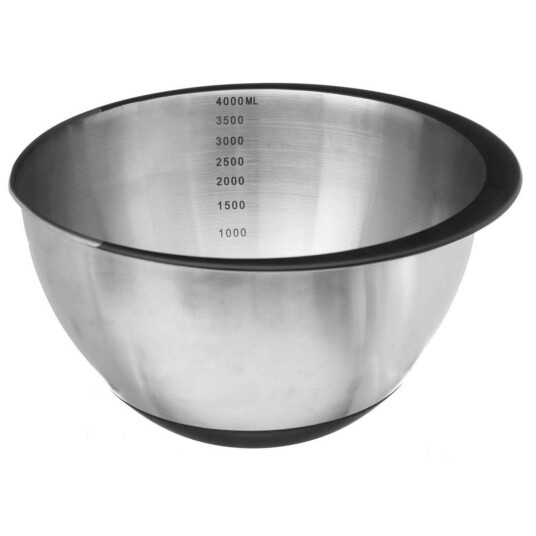 Blandebolle med mål, rustfritt stål - 4,2 L