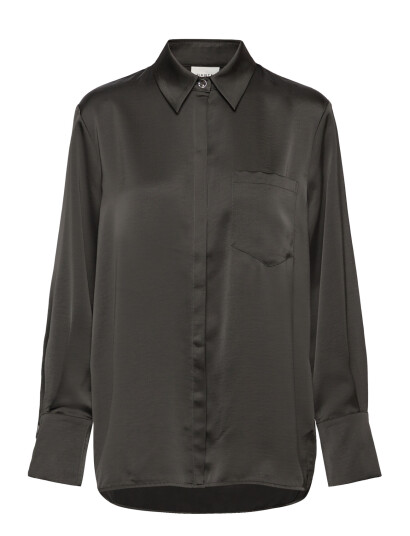 Dante6 Dante6 Louda Satin Long Shirt Grey 40 Dante6 Dante6 Louda Satin Long Shirt Grey 40