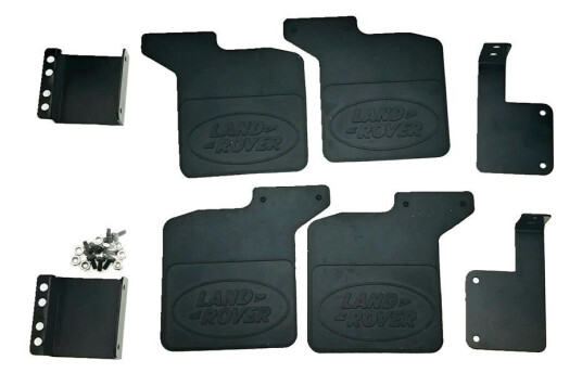 HobbyDetails Mud Flap Set Land Rover Black TRX-4