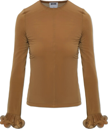 Moschino Dame Bluser & Skjorter Brun M, Moschino Dame Bluser & Skjorter Brun M,