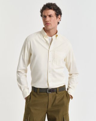 Gant Twillskjorte i regular fit CREAM XXL Gant Twillskjorte i regular fit CREAM XXL