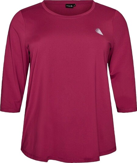 Zizzi Treningstopp aBasic One 3/4 Blouse Rosa