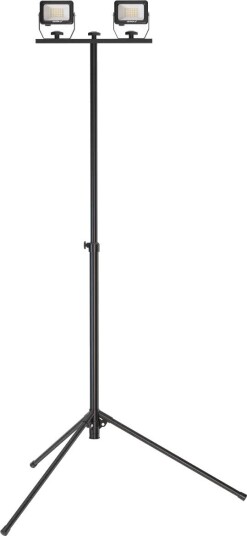 Dedra Arbeidslampe L1074-22 LED 2 × 20 w, 6500K, 2 × 1800 lm, IP65, Justerbart Stativ Aluminium