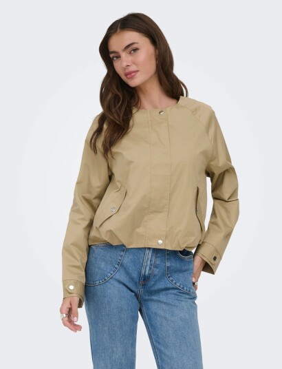 ONLY Onlfaye L/S Bomber Jacket Pnt   Beige   XS