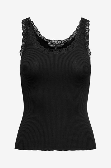 Only Undertøystopp onlSara Sharai Lace Tank Top JrSvart Only Undertøystopp onlSara Sharai Lace Tank Top JrSvart