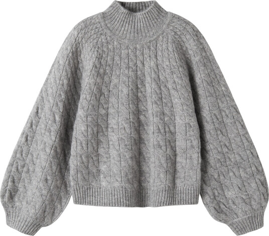 name it Nkfnadalie Ls Knit - Grey - 116