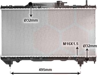 VAN WEZEL 53002163 Radiator motorkjøling VAN WEZEL 53002163 Radiator motorkjøling
