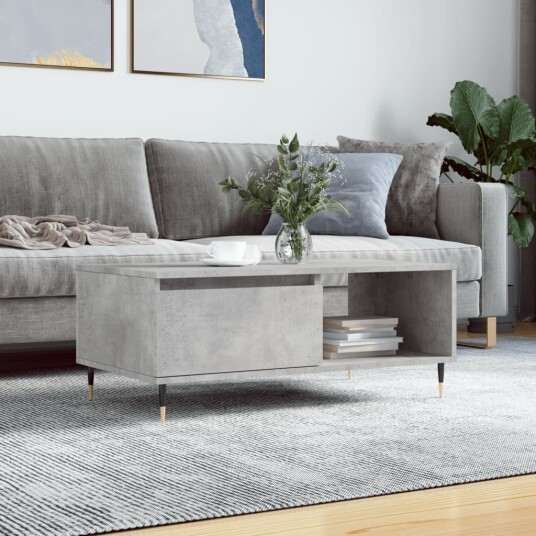 Salongbord betonggrå 90x50x36,5 cm konstruert tre 8721012109438