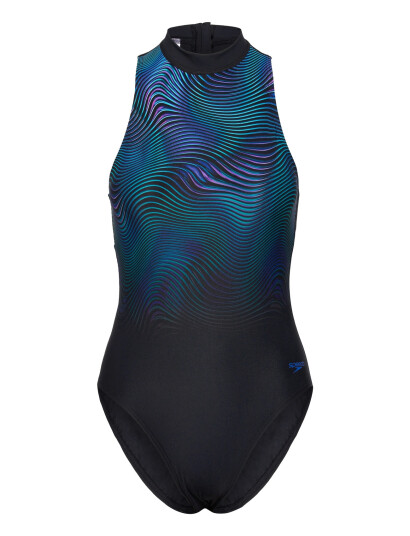 Speedo Print Hydrasuit One Piece Black 36