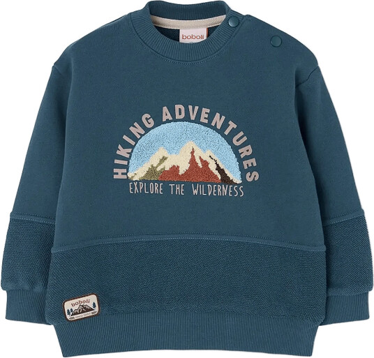 Boboli Fleece Sweatshirt For Boy  Bci   Green   80