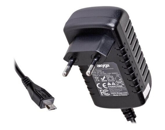 Akyga AK-TB-06 power adapter - Micro-USB Type B - 12.5 Watt Akyga AK-TB-06 power adapter - Micro-USB Type B - 12.5 Watt