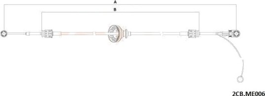 Kabel, girmekanisme COFLE 92.2CB.ME006 Kabel, girmekanisme COFLE 92.2CB.ME006