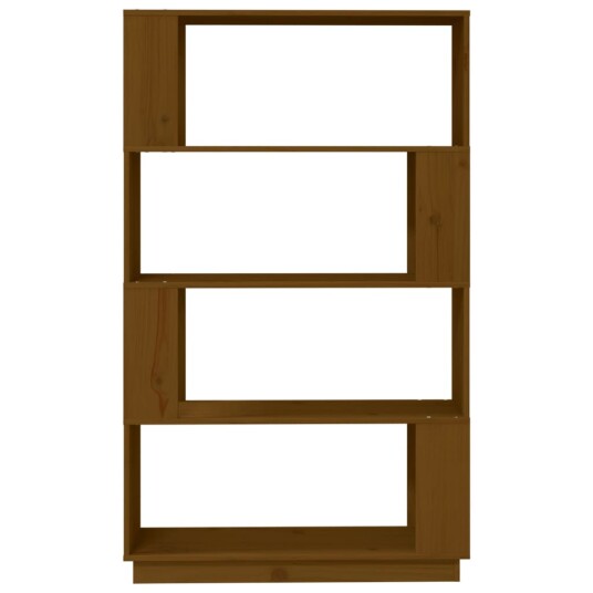 vidaXL Bokhylle/romdeler honningbrun 80x25x132 cm heltre vidaXL Bokhylle/romdeler honningbrun 80x25x132 cm heltre
