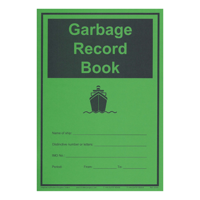 Jo Safety Avfallsdagbok Garbage Record Book IMO 123500 Jo Safety Avfallsdagbok Garbage Record Book IMO 123500