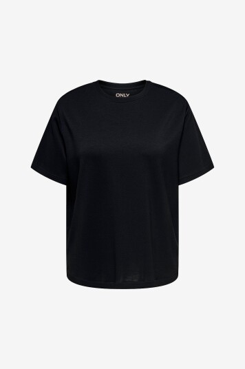 Only Carmakoma T skjorte carFaith SS O neck Long Svart