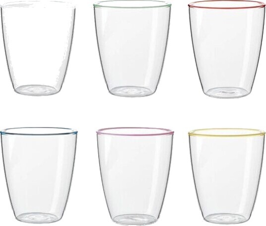 Aida Life in colour Art vannglass 29 cl 6 stk multi