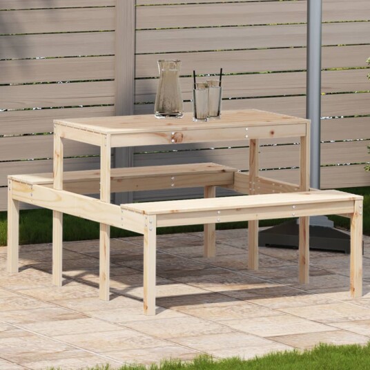  Piknikbord 110x134x75 cm heltre furu 832557