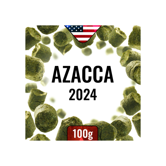 Humle Azacca 2024 100g 11,9% AA Nitrogenpakket Humle Azacca 2024 100g 11,9% AA Nitrogenpakket