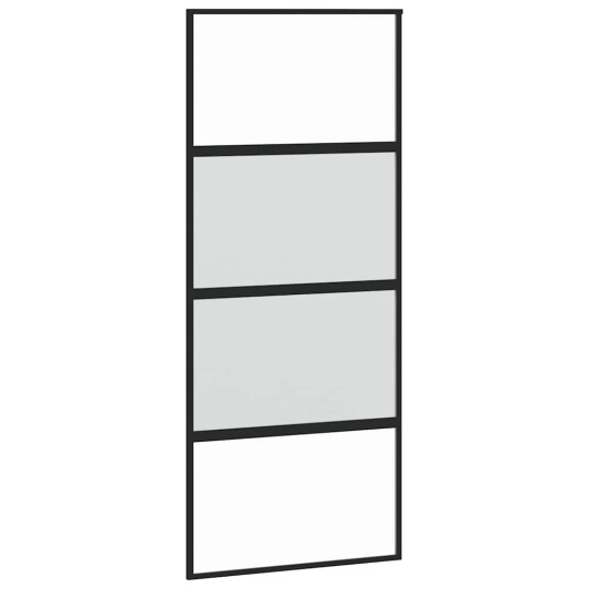 Svart 90x205cm Herdet Glass Svart 90x205cm Herdet Glass