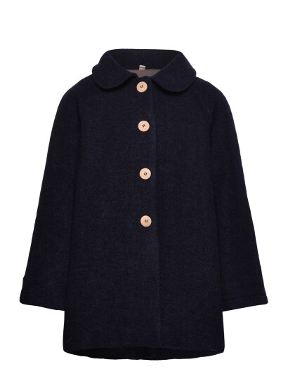 Huttelihut Coat Wool W. Lining   Navy   122
