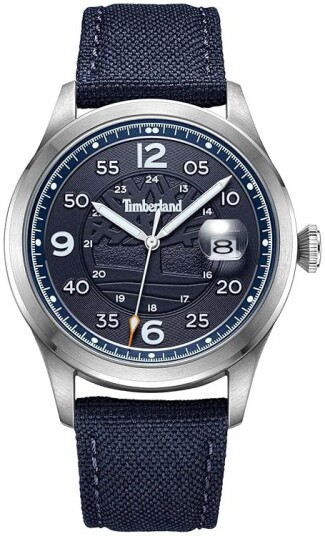Timberland Herreklokke TDWGN2237505 Cornwall Blå/Lær Ø42 mm Timberland Herreklokke TDWGN2237505 Cornwall Blå/Lær Ø42 mm