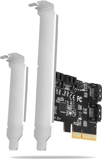 Axagon PCES-SA4X4 PCIe SATA III Kontrollerkort 4 Porter med Lavprofilbrakett Axagon PCES-SA4X4 PCIe SATA III Kontrollerkort 4 Porter med Lavprofilbrakett