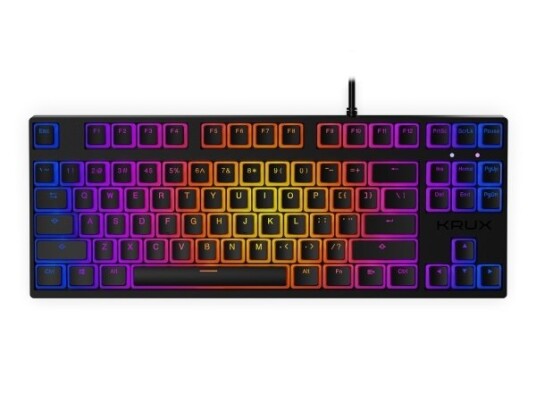 Krux Atax Pro Rgb, Tenkeyless (80 - 87Og), Usb, Mekanisk Nøkkelbryter, Qwerty, Rgb Led, Sort Krux Atax Pro Rgb, Tenkeyless (80 - 87Og), Usb, Mekanisk Nøkkelbryter, Qwerty, Rgb Led, Sort