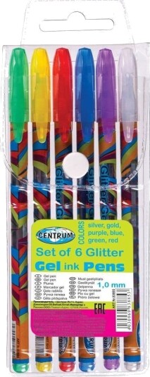 Pantaplast Glitter Gelpennesett 6 Farger 83885