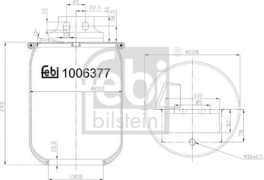 Luftbelg, fjæring FEBI BILSTEIN 1006377