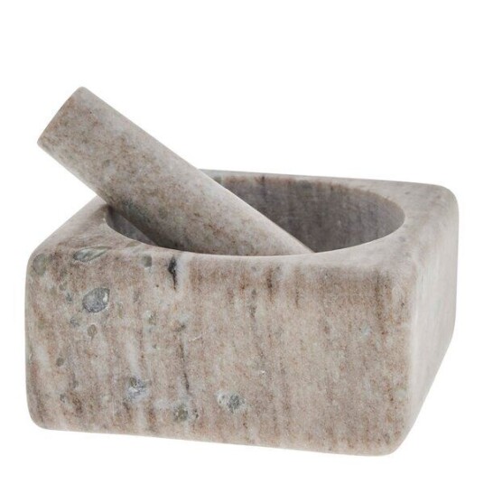 Lene Bjerre   Elina morter 12,5x12,5 cm mørk sand