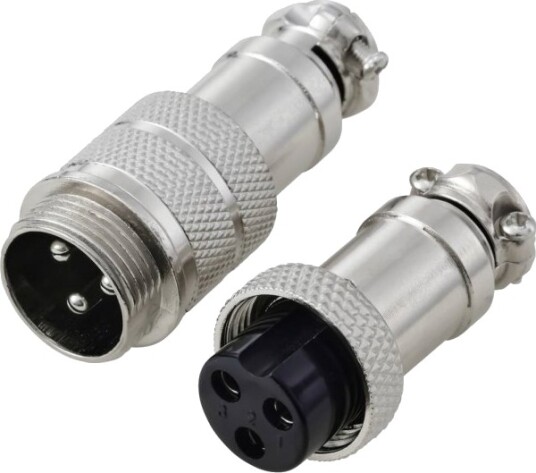 Tru Components Tc 13895600 Rundstiftkontakt Kontakt Med Hylse Samlet 3 Polet Gx16 2 Stk