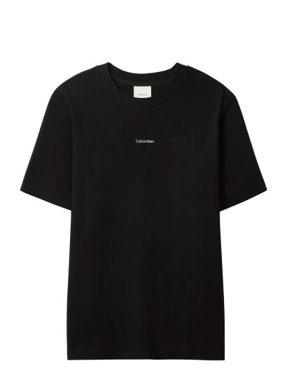 Calvin Klein Ss Stretch Cotton Pique Nano Tee Black M