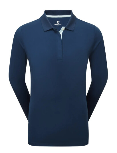 FootJoy Ts L/S Shirt - Navy - XXL