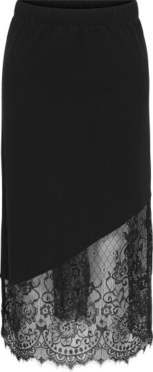 JDY   Omslagsskjørt Jdygeggo Life Mix Lace Skirt Jrs Di   Svart