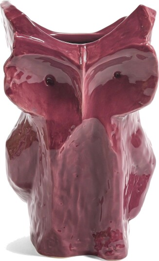Serax Owl Vase L Dark Green After Midnight - AUBERGINE - 30 cm