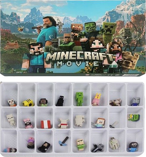 Minecraft Adventskalender den perfekte julegaven for Minecraft fans med blind box samleobjekter som Ender Dragon Steve Creeper og Golem figurer