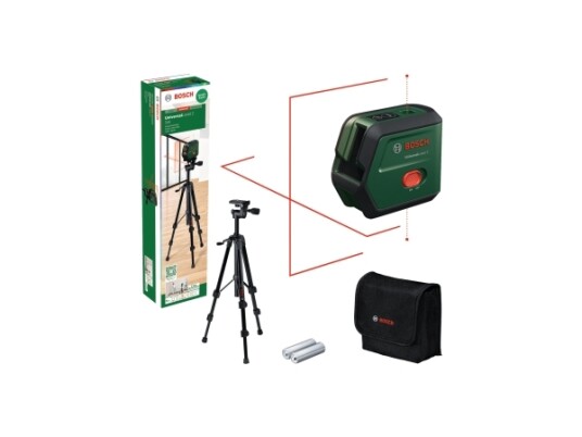 Bosch UniversalLevel 2 Krysslaser Med Stativ Bosch UniversalLevel 2 Krysslaser Med Stativ