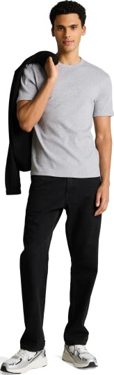 Tom Tailor Slim Fit Rib T Shirt Grey XL