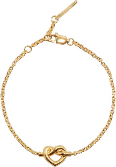 JANE KOENIG Tied Heart Bracelet Guld One Size 16 18 cm