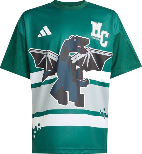 Adidas Performance T skjorte   Collegiate Green m. Minecraft   Adidas Performance   14 år (164)   Fotballtrøye   Grønn