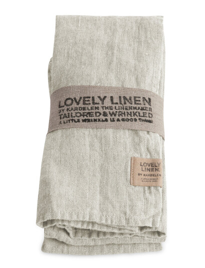 Lovely Linen Lovely Napkin (4-Pack) - Grey - 45X45CM