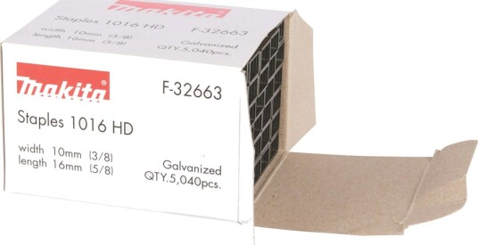 Makita F-32663 Stifter 10x16 mm 5040 stk til BST220 og BST221 Makita F-32663 Stifter 10x16 mm 5040 stk til BST220 og BST221