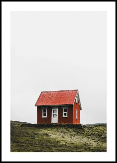 Hytte på Island Plakat Plakat / 100x150cm