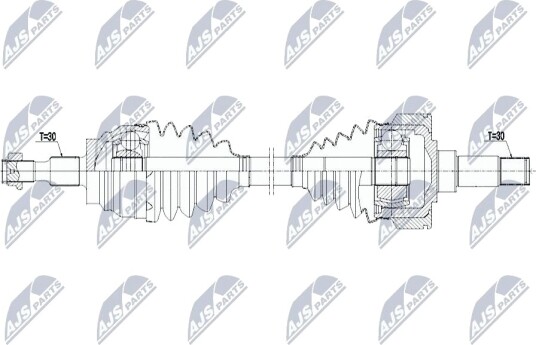 Nty Drivaksel NTY NPW ME 174
